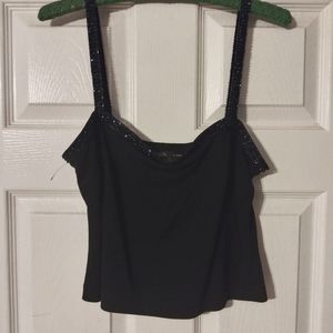 Rimini by Shaw navy beaded tanktop
